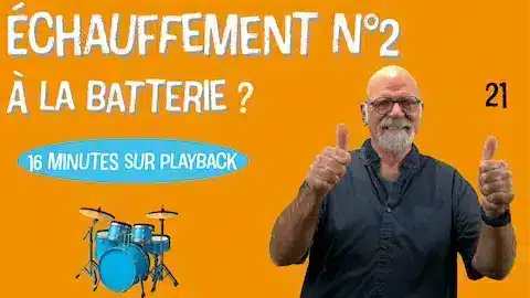 échauffement à la batterie sur playback – exercice guidé