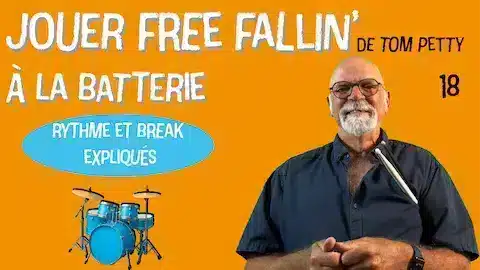 apprendre free fallin' à la batterie – vidéo pédagogique + partition à télécharger