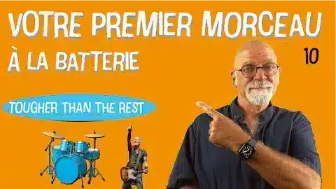 apprendre tougher than the rest à la batterie – vidéo pédagogique + partition à télécharger