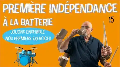 exercice d’indépendance à la batterie – vidéo pédagogique