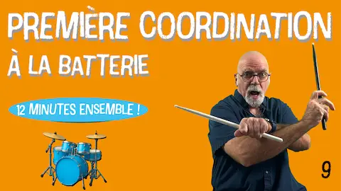travail de coordination à la batterie – vidéo pédagogique
