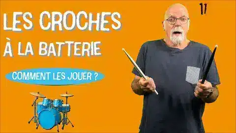 les croches à la batterie – vidéo pédagogique