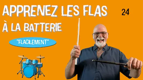 apprenez les flas à la batterie