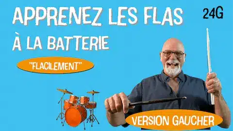 apprenez les flas à la batterie spécial gaucher