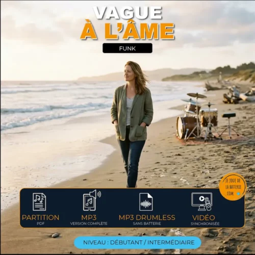 Partition de batterie – Vagues à l'Âme – Méthode Marco