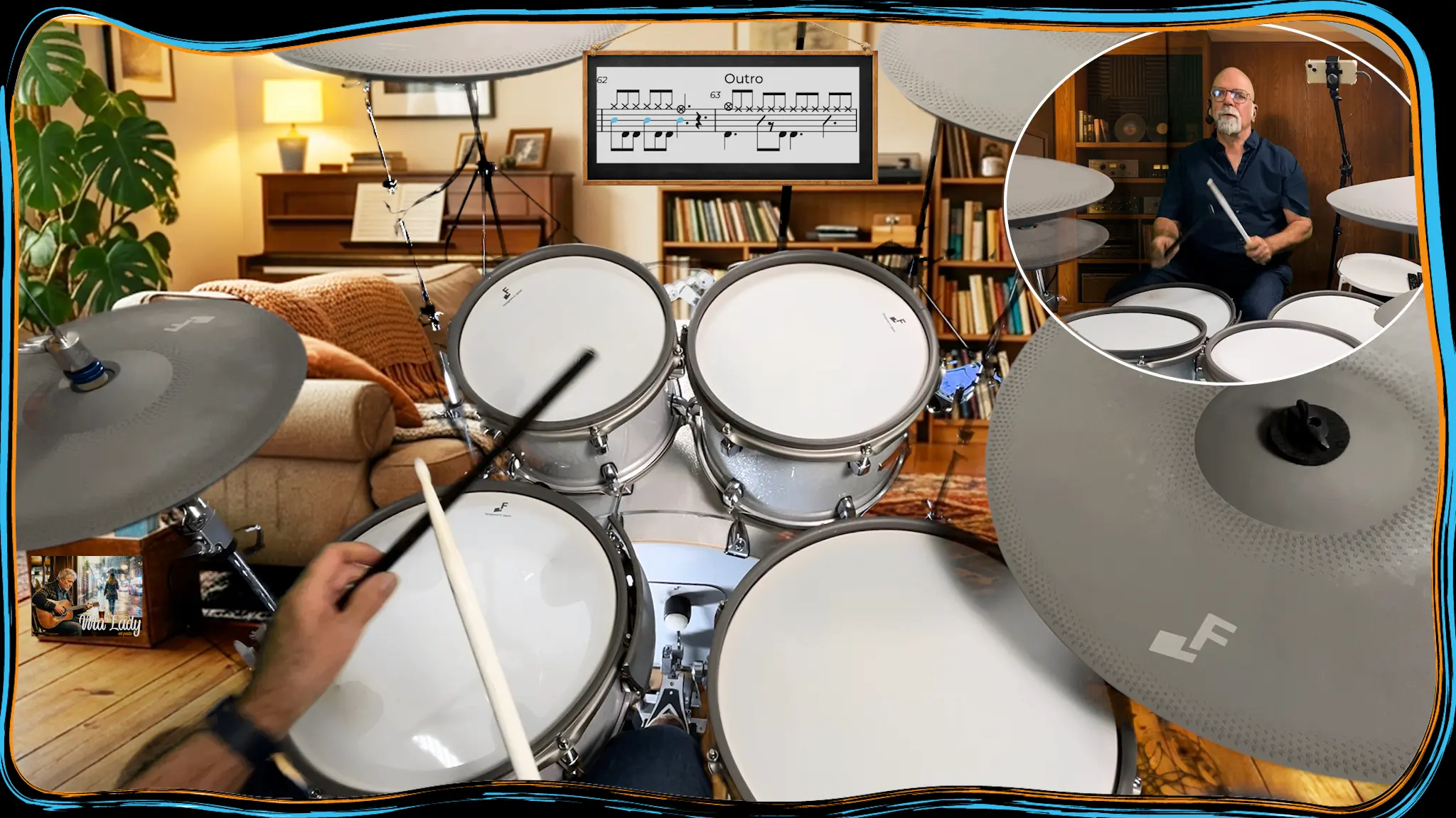 marco joue de la batterie avec partition synchronisée - jejouedelabatterie.com